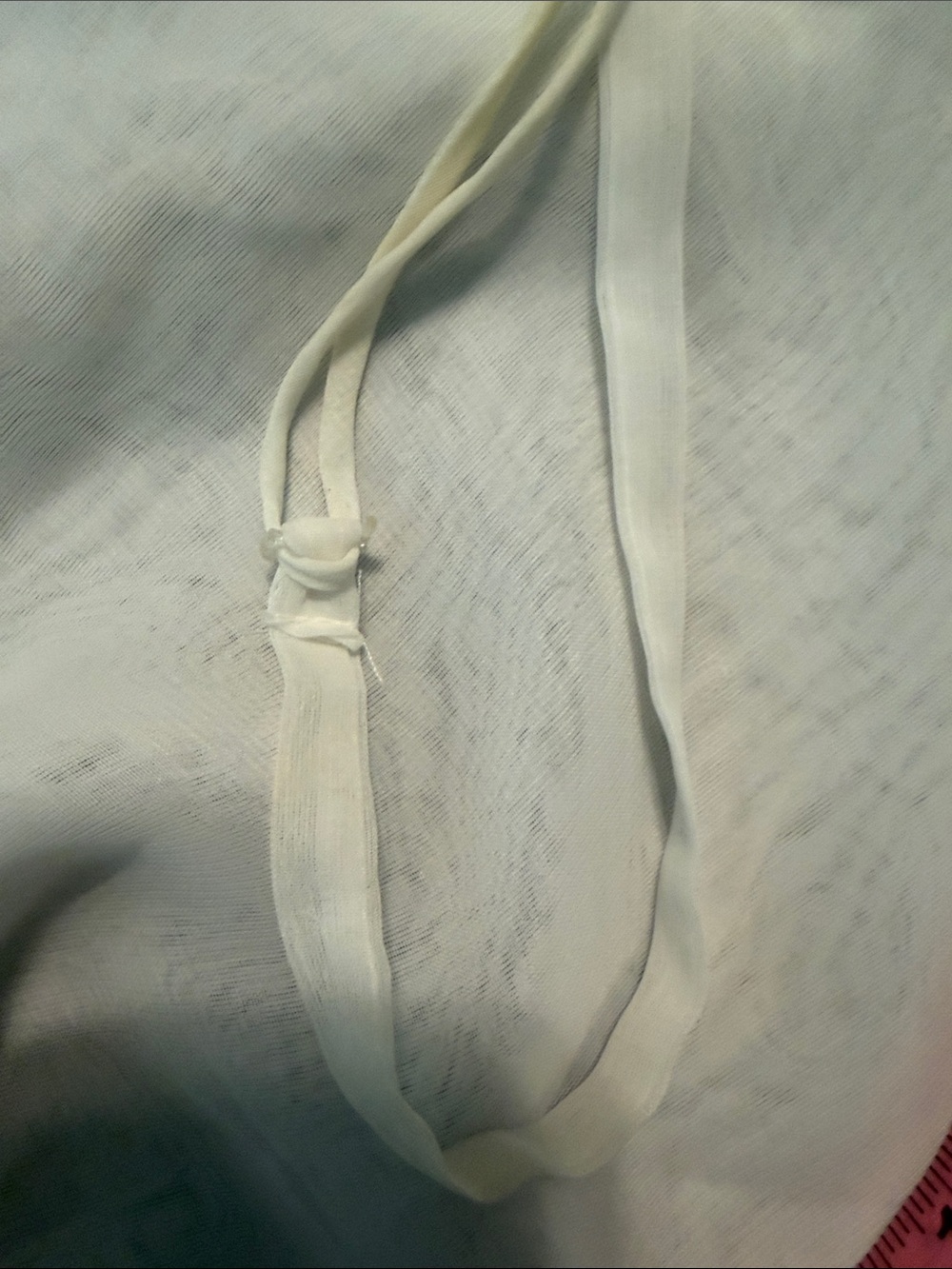 Oscar de la Renta Pink Label White Slip with Pink Logo - Picture 12 of 12